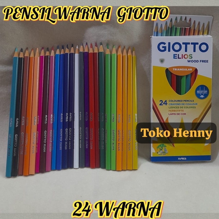 

Pensil warna classic .... GIOTTO ... 24 warna