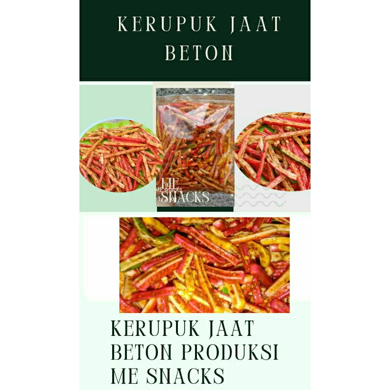 

Kerupuk jaat beton / jaat pedas daun jeruk 500gram