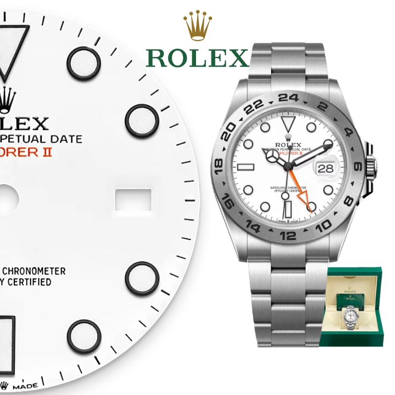 【100% ASLI】Jam Tangan Rolex Pria Penjelajah Seri M226570-0001 Dial 42mm emas 18K Gold Teflon materia