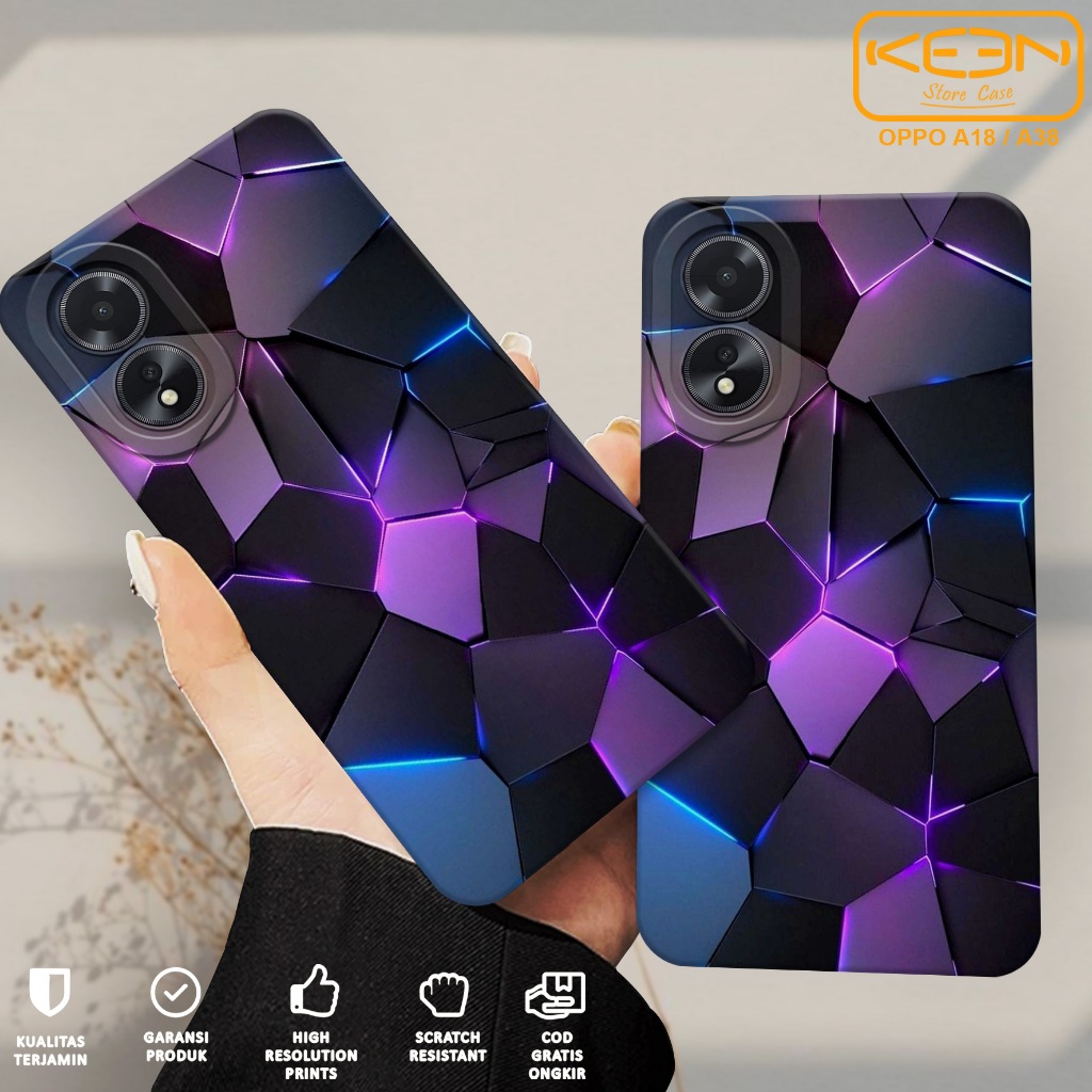 Case Oppo A18/Oppo A38 - Softcase Oppo A18/A38 Motif Abstrak - Casing Hp Oppo A18/A38 - Case Hp - So