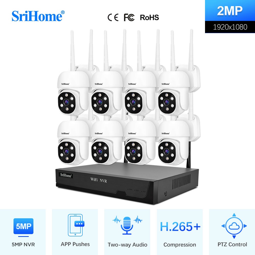 NVR Cctv Wifi IP Camera NVR Recorder Outdoor Camera Night Vision CCTV 5MP