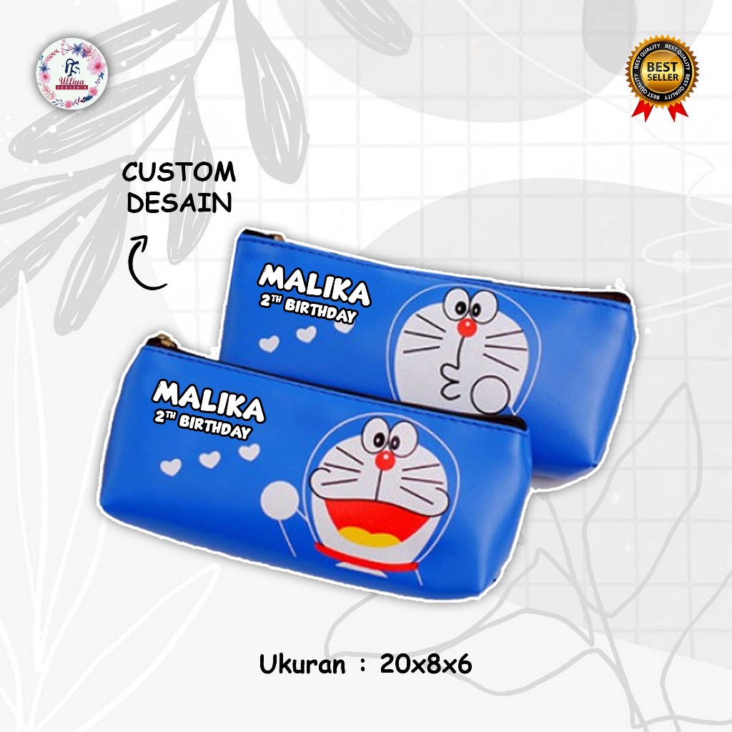 

MODEL CASE PENSIL Ultah Murah Di Bawah 5 Ribuan Tema Doraemon Dan Bisa Custom Tema Cewek Cowok, Foto, Nama