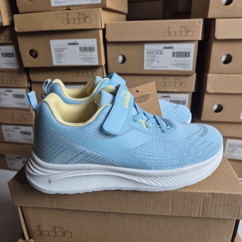 Diadora Sepatu Sneakers Anak - KaijaJR Biru| Girls Kids Sneakers Shoes Diadora Blue Original