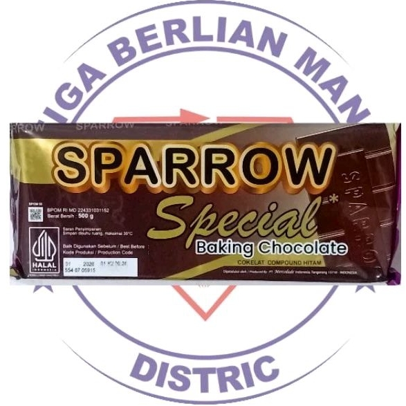 

SPARROW COKLAT BATANG 500GRAM