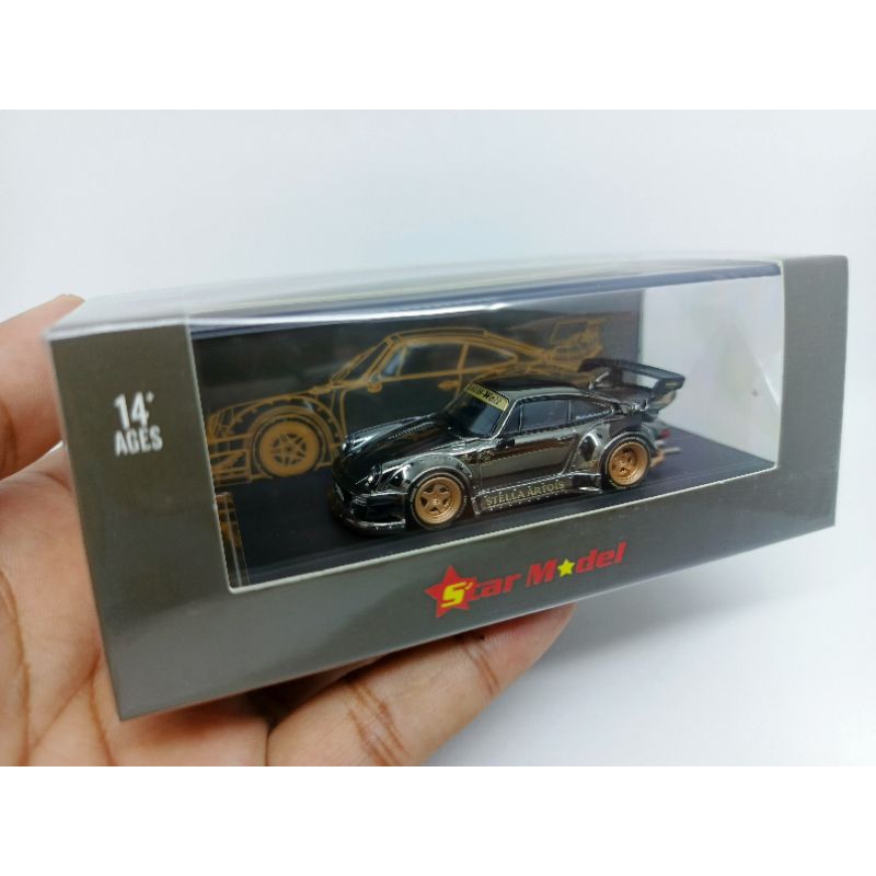 Star Model Porsche RWB 930 Stella Artois Chrome Black