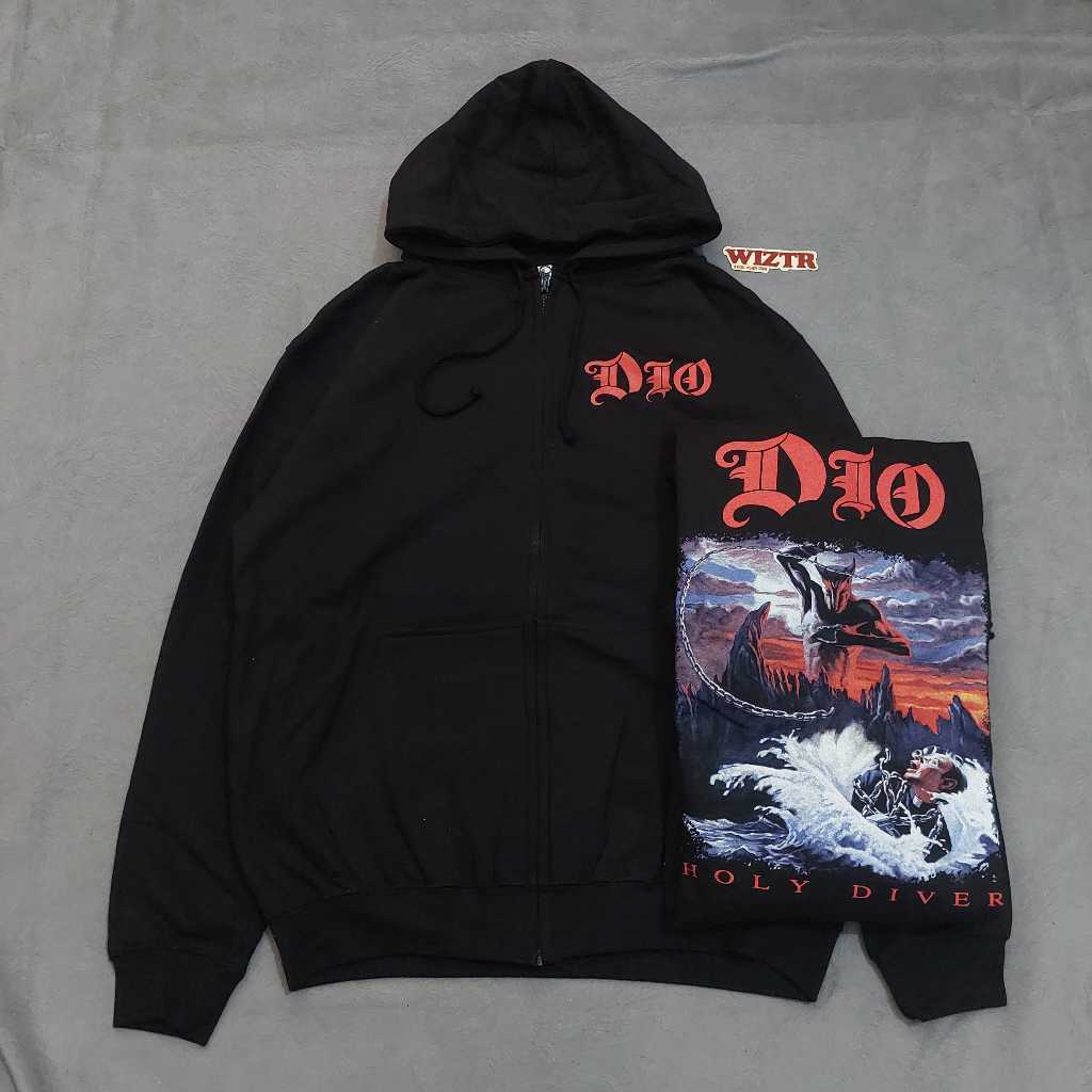 Zip Hoodie Band Official DIO - HOLY DIVER Original