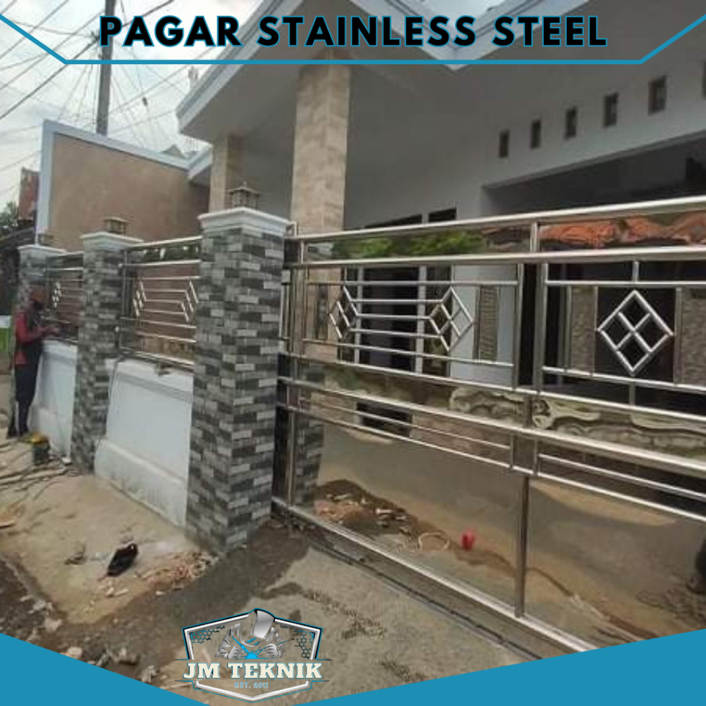 Pagar Stainless Steel 304 Gerbang Pintu Rumah Stainless Steel Besi Stainless Pagar Rumah