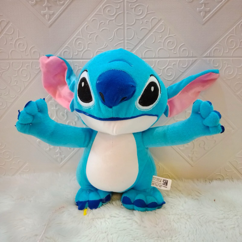 Boneka stitch biru lilo and stitch lembut mainan boneka anak