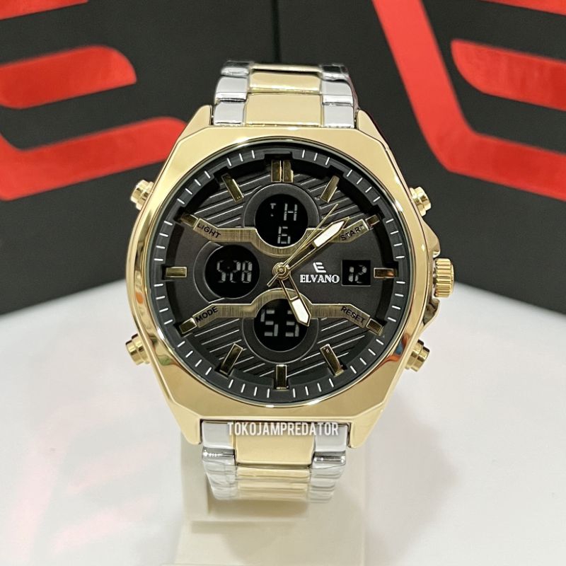 JAM TANGAN ELVANO PRIA EL1084MA5-3SGD ORIGINAL