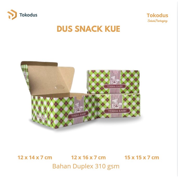 Dus Snack Box Motif Uk. 15x15x7