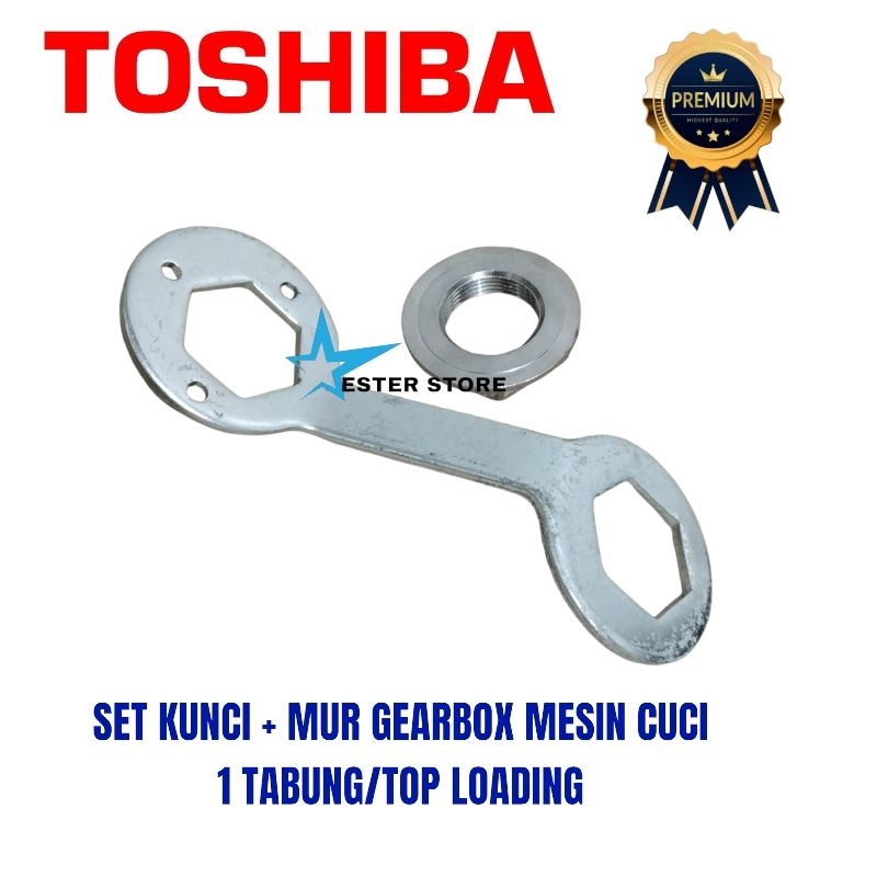 Toshiba Set Kunci + Mur Gearbox Mesin cuci Toshiba 1 Tabung/ Top loading