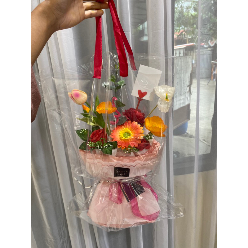 

Tas Buket / Plastik PP Transparan Buket Murah