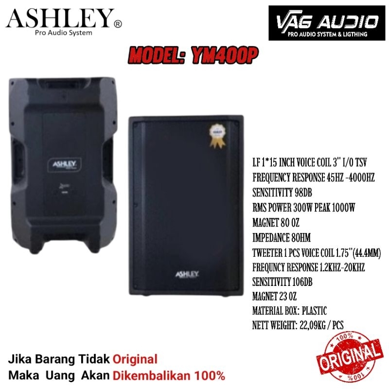 SPEAKER PASIVE ASHLEY YM-400P