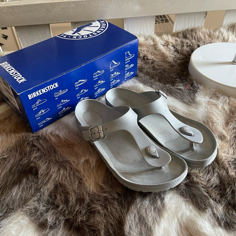 birkenstock gizeh eva silver original preloved