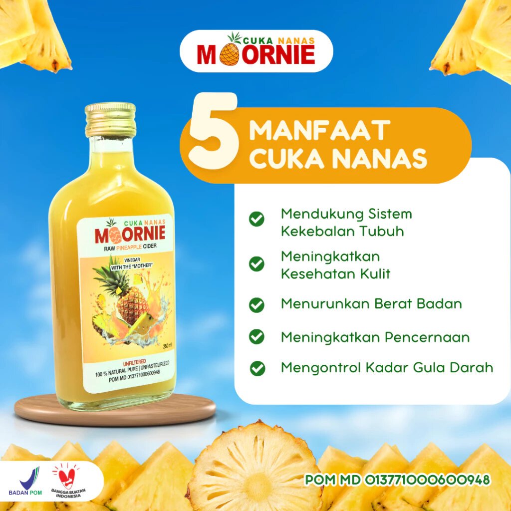 

Cuka NANAS MOORNIE - Cuka Nanas isi 300 ml