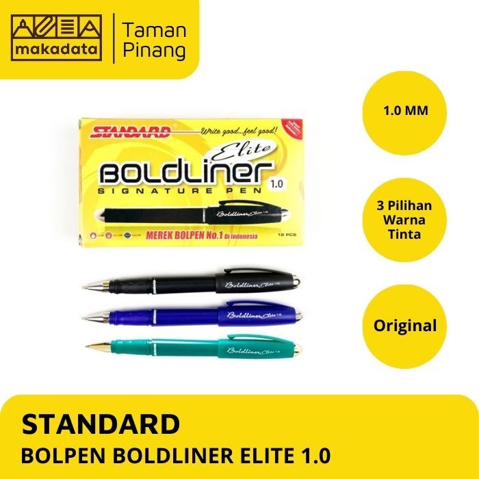 

BOLPEN / BALLPOINT / PULPEN STANDARD BOLDLINER 1.0 ELITE (1PCS) MURAH