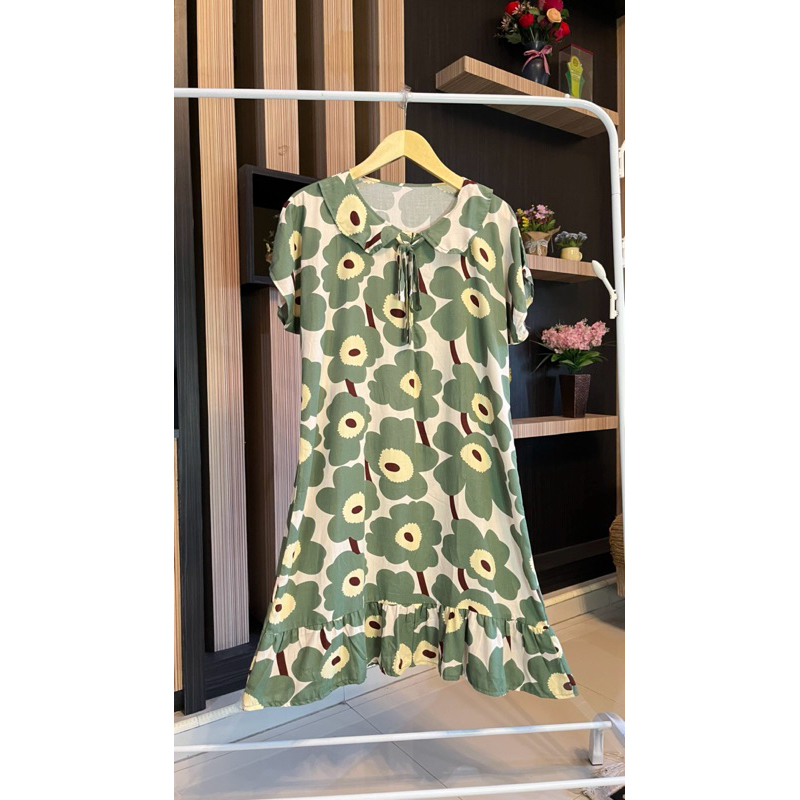 Daster KERAH / Daster KERAH Resleting / Daster Kerah Motif / Daster Rayon Motif / Daster kekinian / 