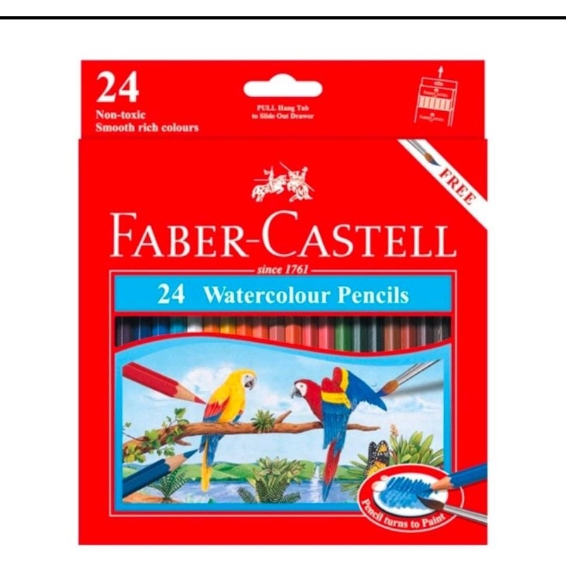 

PEWARNA FABER CASTELL WATER COLOUR 24W/PENSIL WARNA FABER CASTELL
