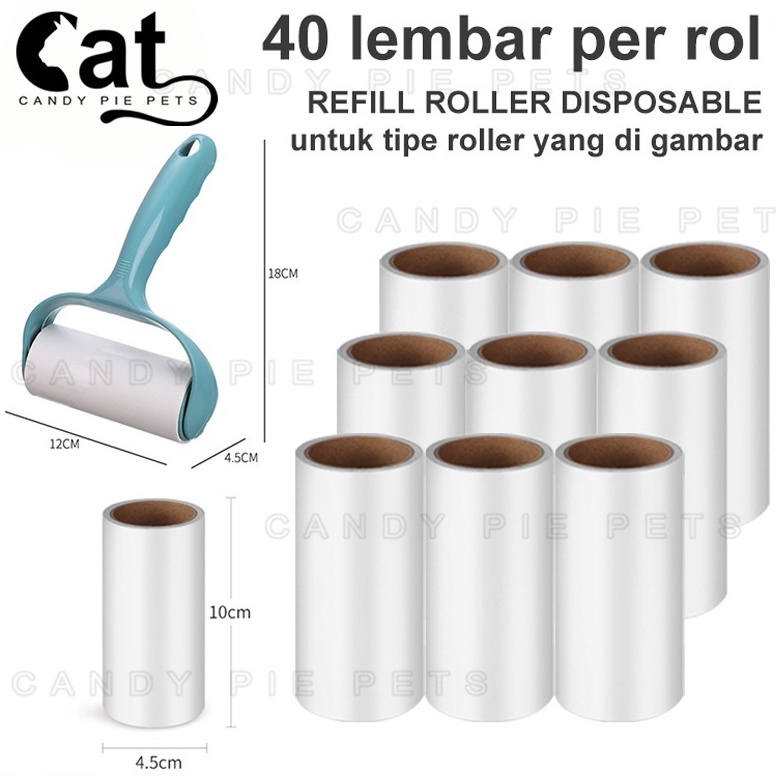 Promosi Menarik Sticky Roll Pembersih Bulu Roller Pembersih Bulu Kucing Refill Pembersih Bulu Kucing