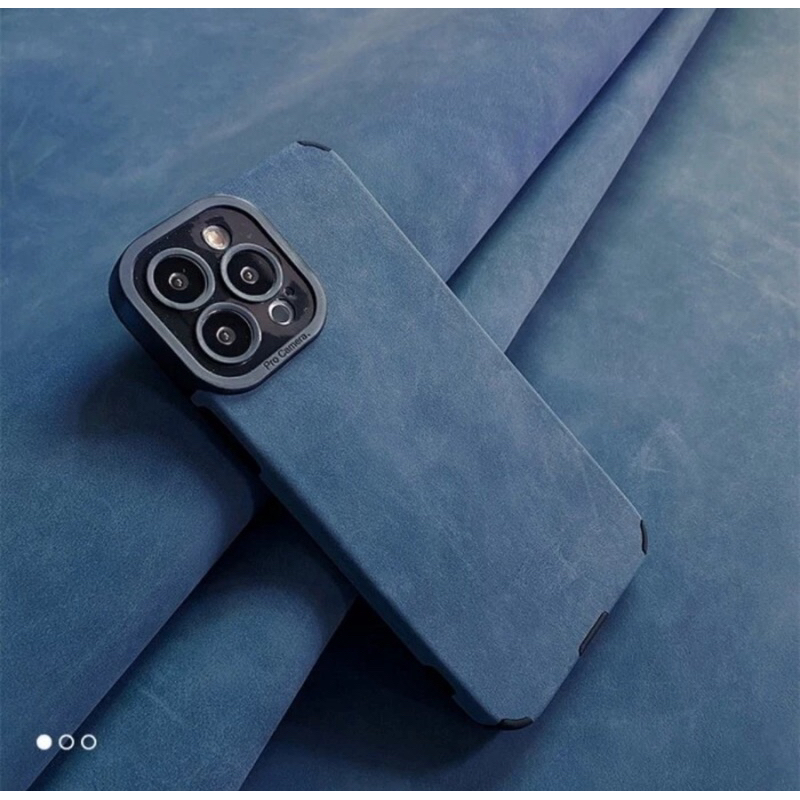 case Iphone casing iphone 11 12 13 14 15 X XR  Xs XS Max denim leather brudu soft case anti kuning