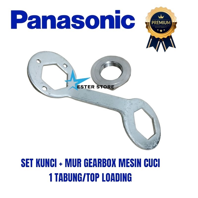 Set Kunci + Mur Gearbox mesin cuci Panasonic 1 tabung / Top Loading