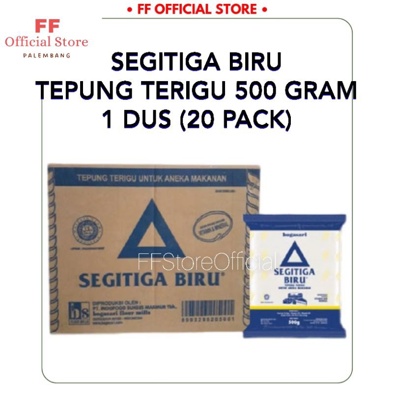 

(INSTANT PRE-ORDER) SEGITIGA BIRU Tepung Terigu 500 Gram (1 Dus)