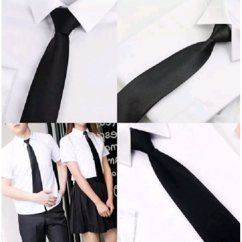 Dasi Hitam Polos Panjang Dasi Hitam INSTAN