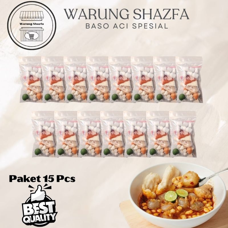 

BASO ACI MURAH / BAKSO / PAKET HEMAT BASO ACI 15 BUNGKUS