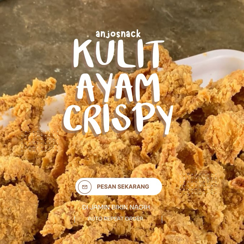 

KULIT AYAM CRISPY RENYAH ORI 1 KG