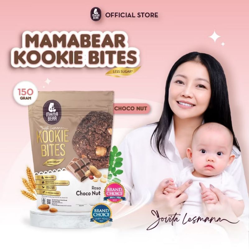 

(PROMO) MAMABEAR KOOKIE BITES CHOCO NUT - KUKIS PELANCAR ASI (ASI BOOSTER)