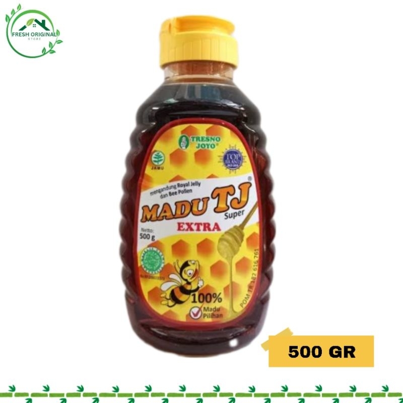 Madu TJ EXTRA ORIGINAL 100% isi 500gr | Madu TJ SUPER isi 500gr|Madu SUPER/Madu Alami|Original 100% 