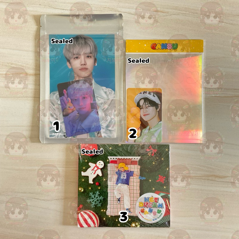 JENO JAEMIN CHENLE DIGIPACK PHOTO 4x6 FANLIGHT DECO STICKER CANDY SEALED NCT DREAM ALBUM BONEKA NABO