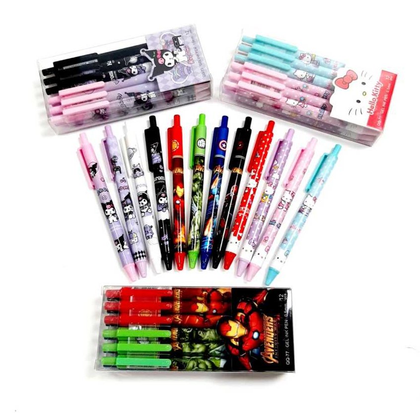 

Harga Grosir (1kotak/12pcs) PULPEN GEL CETEK KARAKTER AVENGERS/ KUROMI