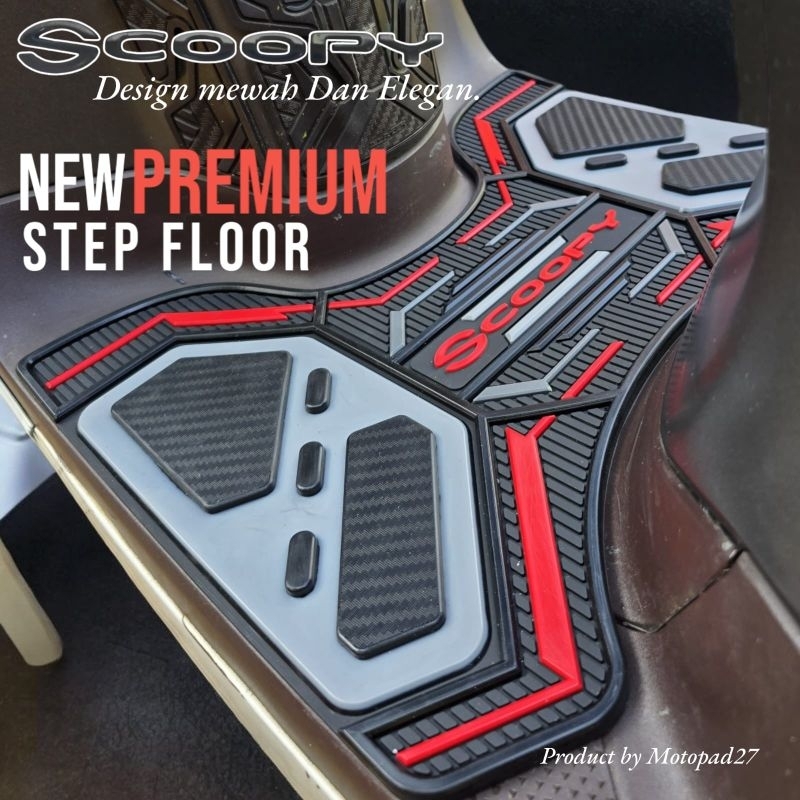 Karpet motor scoopy new / karpet motor scoopy 2018 - 2025 bahan karet