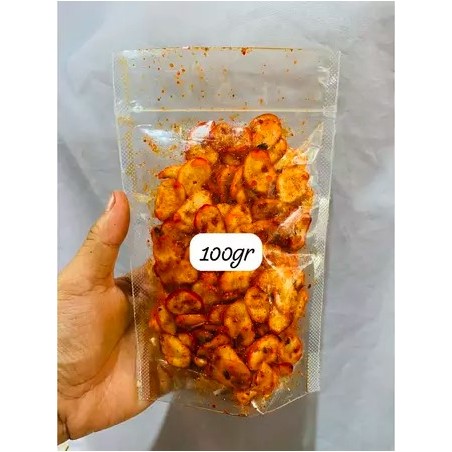 

SEBLAK KERUPUK BAWANG PEDAS DAUN JERUK BUMBU MELIMPAH ISI 100 GRAM - BY CEMILAN ASIIKK