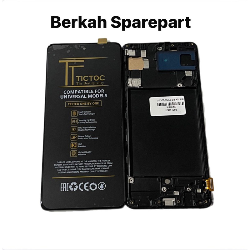 LCD SAMSUNG A71 / A715F + FRAME (NO FINGERPRINT)