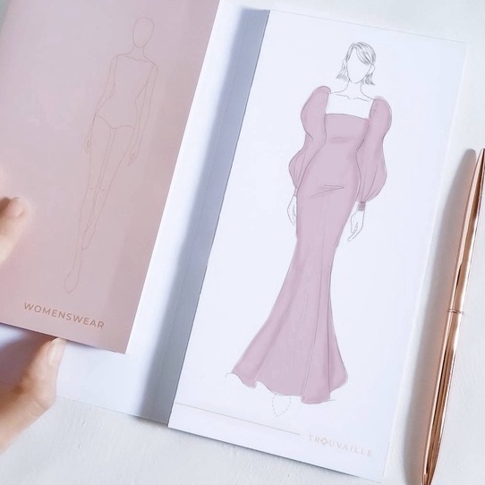 

Diskon Tambahan Buku Sketsa Fashion Design Marker Pad Sketchbook Fashion Design