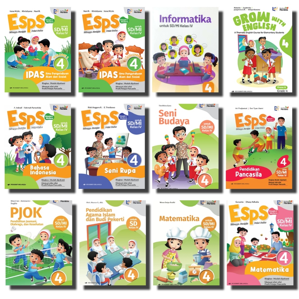 BUKU ESPS KURIKULUM MERDEKA ERLANGGA KELAS 4 SD