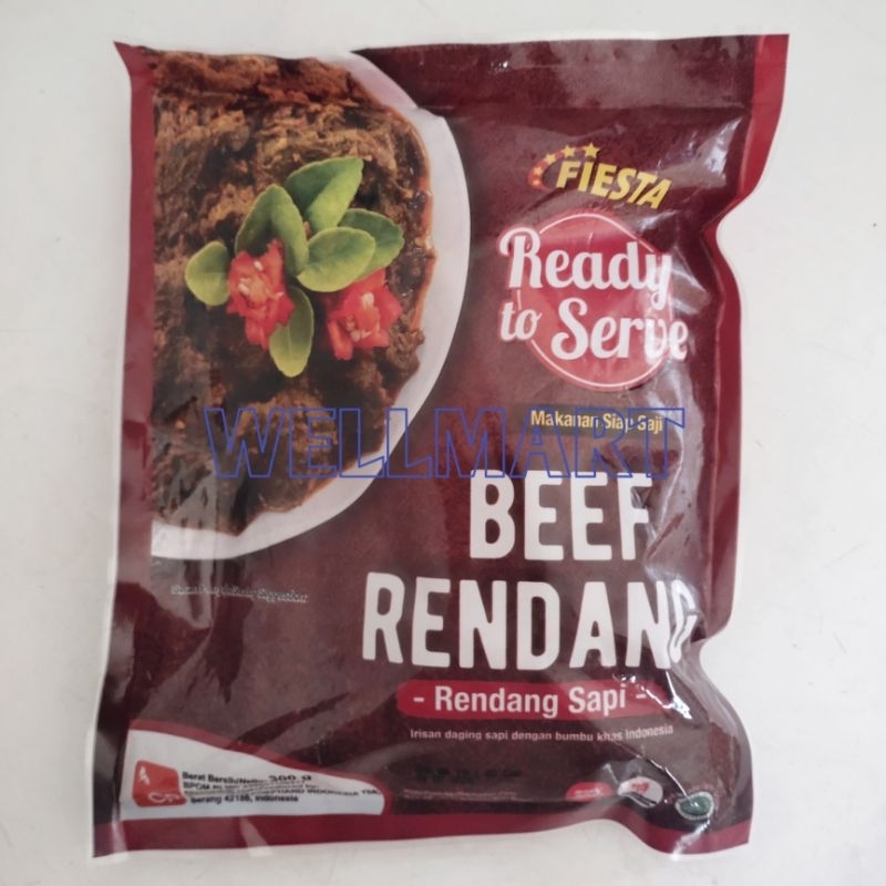 

Fiesta Ready to Serve Beef Rendang 300gr Daging Rendang Sapi