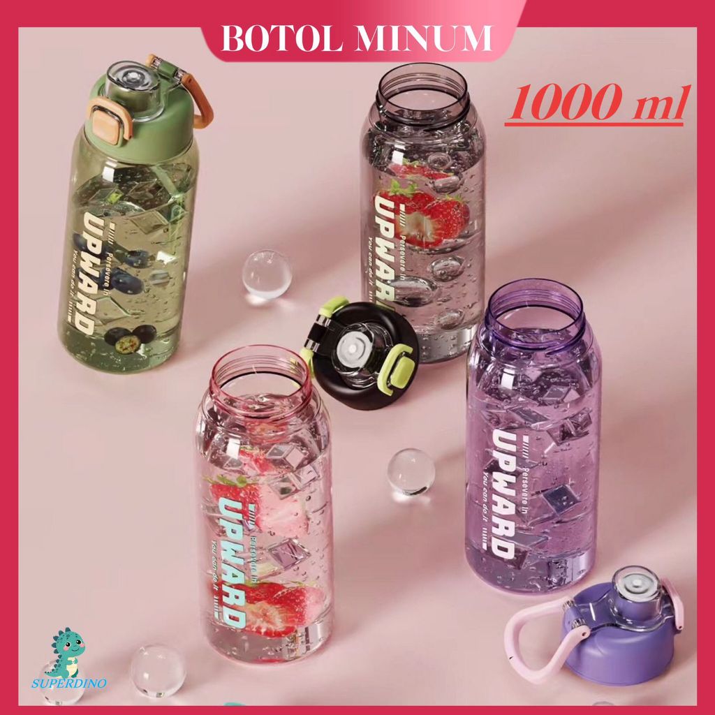 Superdino Botol Air Minum Plastik LY-430  Tumbler Air Minum Sporty Kapasitas 1000ML