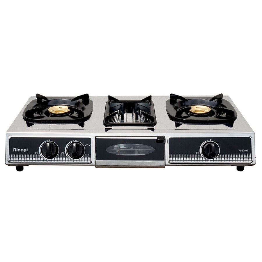 KOMPOR RINNAI 2 TUNGKU + GRILL / 3 TUNGKU RI 524E / RI524E /RI-524E