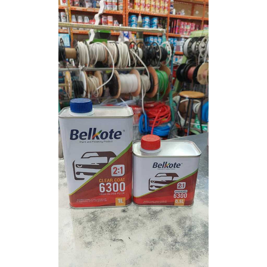 Belkote PU 2K Clear Coat 6300 (Pernis Motor / Varnish Mobil / Cat Mobil)