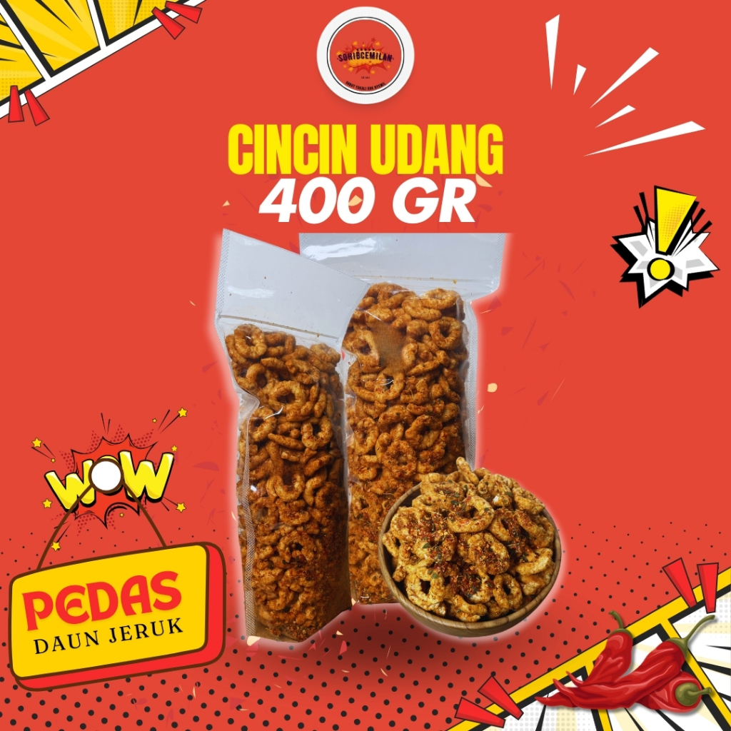 

Cincin Udang Pedas Daun Jeruk 400gr