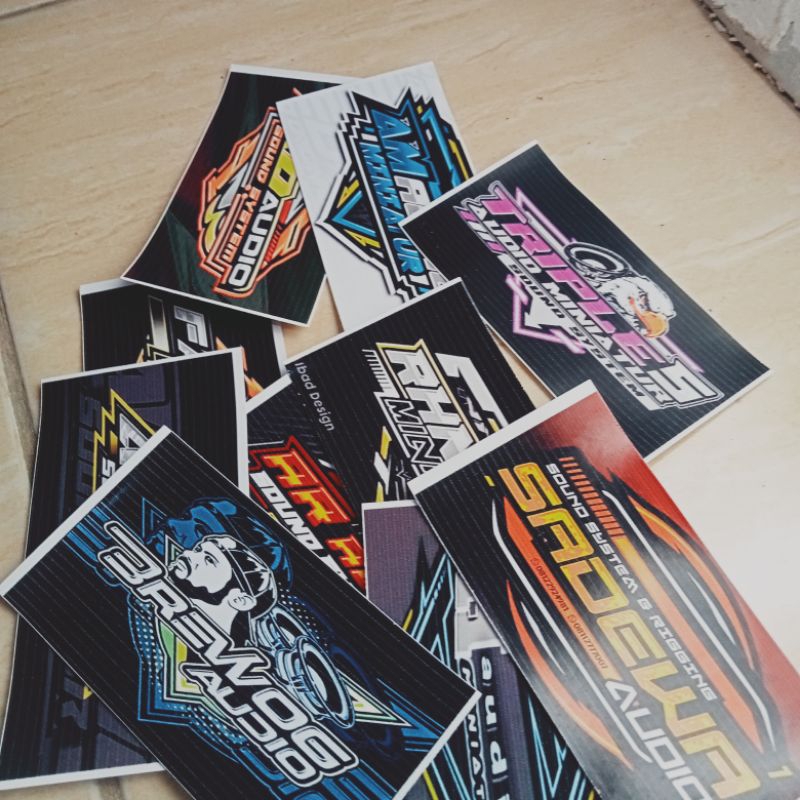 

stiker sound 10 lembar ukuran 5,5X10.cm