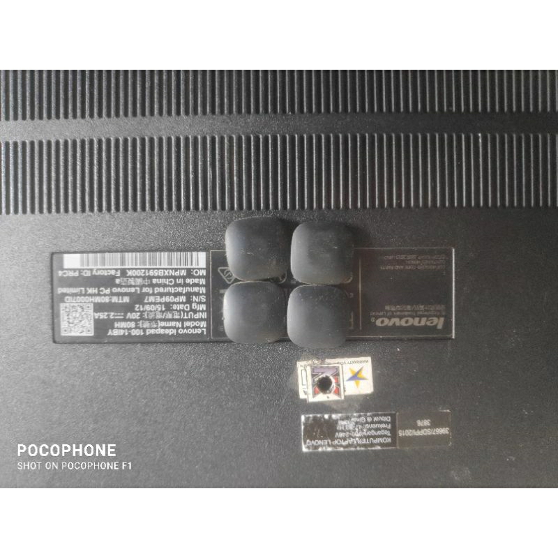 karet penutup battom case laptop lenovo ideapad 100-14iby 4biji