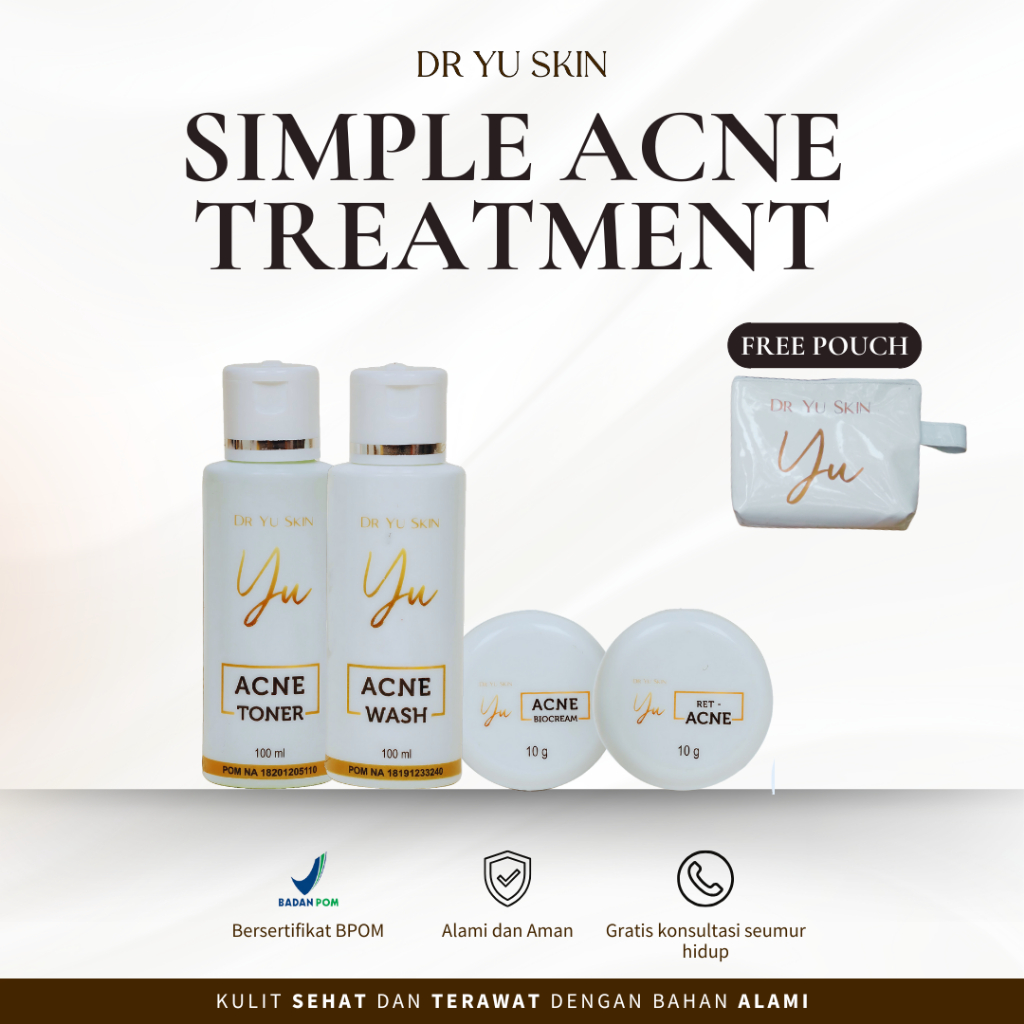 DR YU SKIN Paket Simple Acne Treatment [ Free Pouch ]