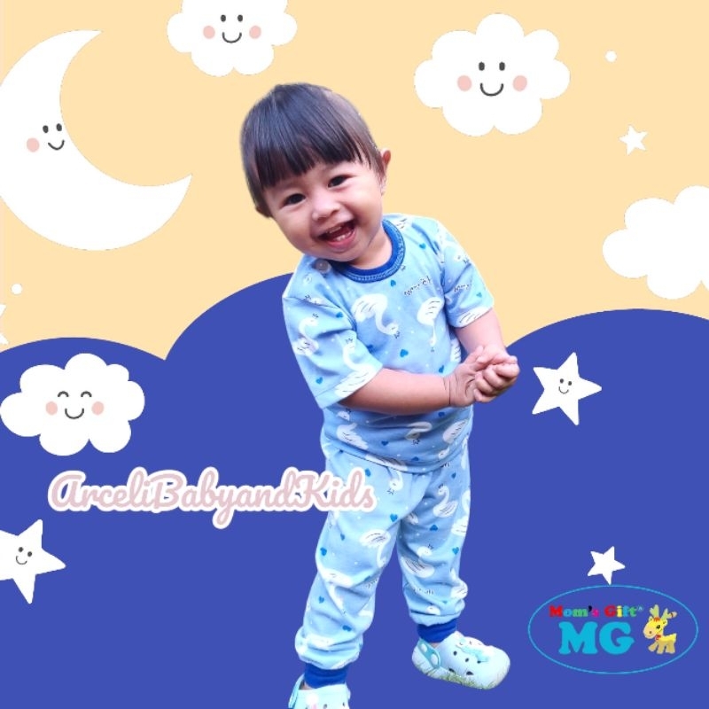 Mom's Gift (cpr) 3pcs Setelan oblong pendek celana panjang size S M L XL motif lucu
