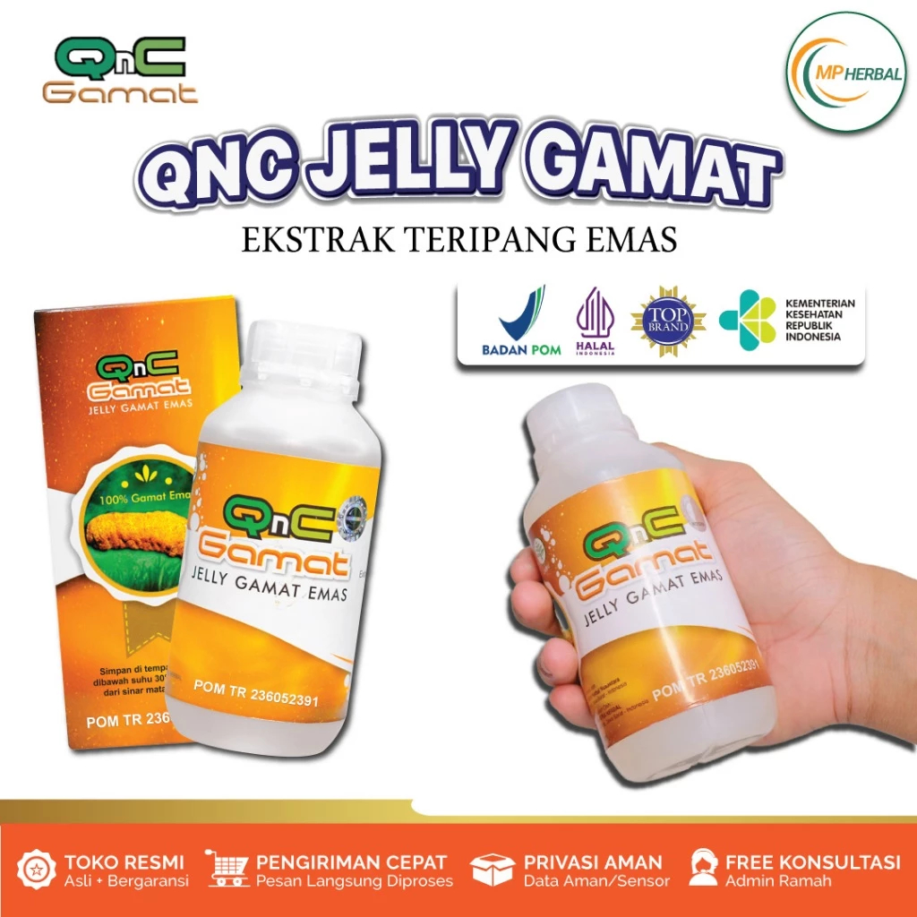Obat Folikulitis, Obat Benjolan Pada Kulit Rambut, Obat Benjolan Bernanah - QnC Jelly Gamat Original