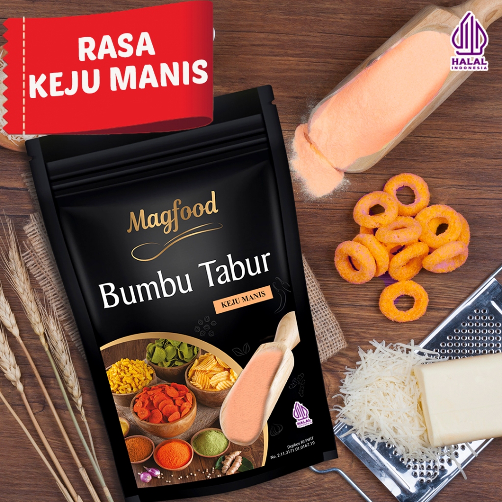 

Magfood Bumbu Tabur Keju Manis [100g / 500g / 1kg]