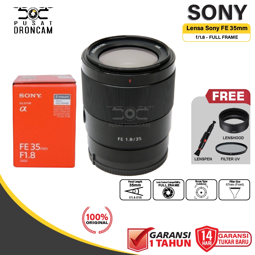 Sony FE 35mm f1.8 Lensa Sony FE 35 mm f/1.8